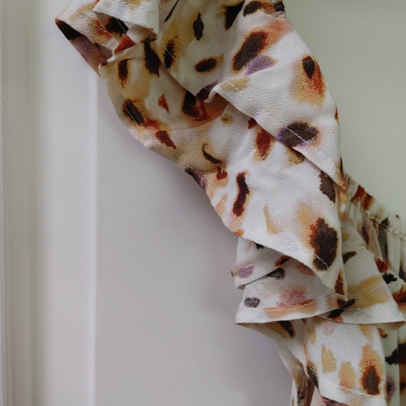 #36 Sofia Vergara Sweetheart Ruffle Long Midi Dress ~ Size XL - Picture 4 of 12